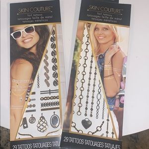 Foil tattoos / temporary body art